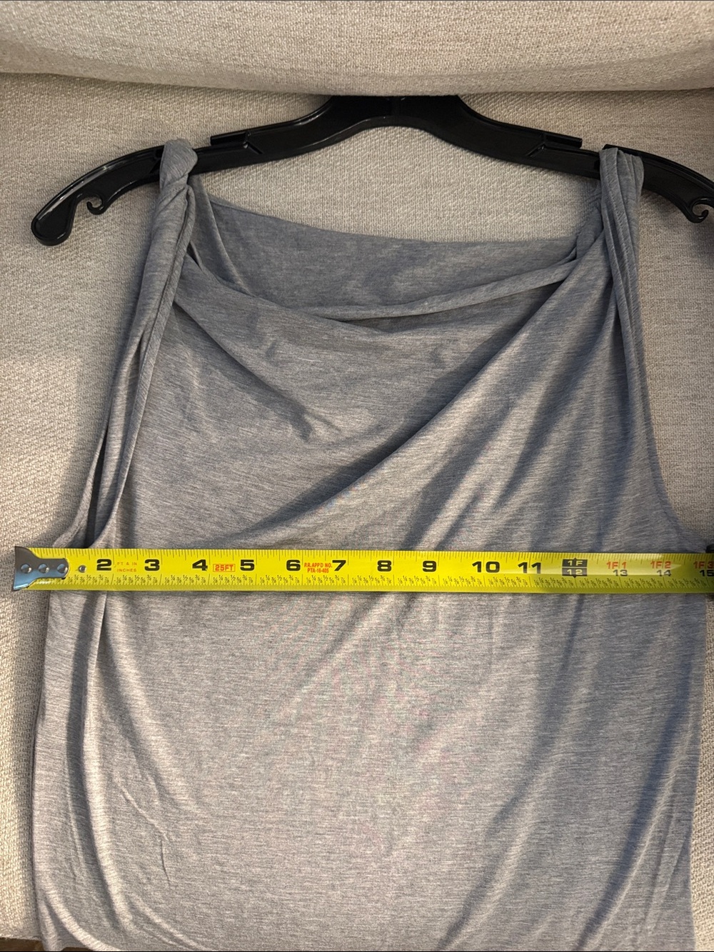 Paloma Wool Gray Sleeveless Draped Neck Top - Picture 10 of 12